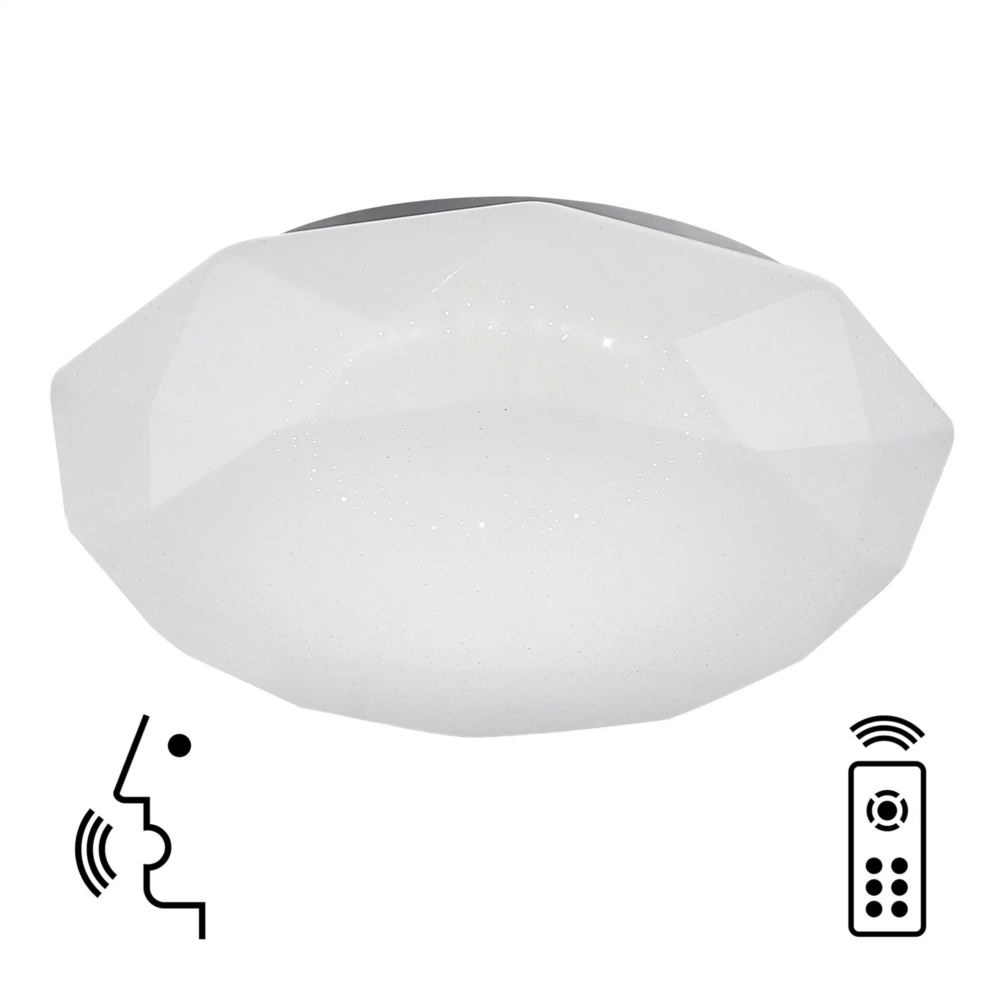 Diamante Smart Ceiling Lights Mantra Fusion Flush Fittings